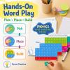 Magnetic Phonics Cards Kit with 142 Magnets and Pen, Read Phonics Games for Kids Preschool Kindergarten, Alphabet & Sight Words Building Set, Magnets Word Study Tools for Home Practice (1pc) view 4