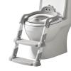 Toilet Potty Training Seat Adjustable Step Height Chair with Backrest view 1