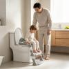 Toilet Potty Training Seat Adjustable Step Height Chair with Backrest view 3