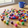 VERDANVERSE 100pcs 16mm Blank Dice Cubes for Board Games and Classroom Teaching, Acrylic Six Sided Dice with Rounded Corners, Smooth Surface, Stable Rolling, Ready to Use view 4