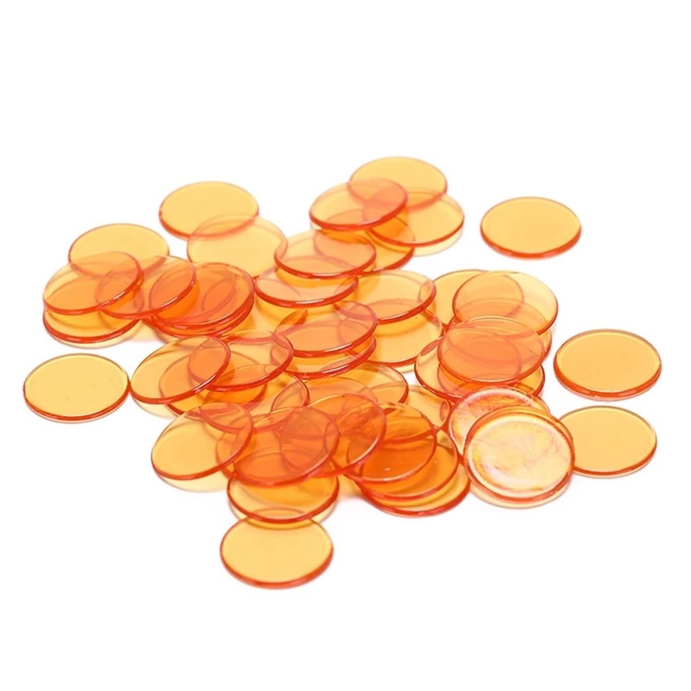 Ktann Plastic Poker Chips 500pcs 1.5cm Plastic Poker Chips Bingo Chips Markers for Party Games Enhance Your Gaming Experience