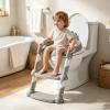 Potty Training Seat Anti-Slip Foldable Adjustable with Backrest Support view 3