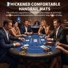 Foldable Poker Table for 8 Players, Portable Game Table with Padded Rail & Deepened Cup Holders, Includes 2 Interchangeable Play MatsFold Lock Latch, for Texas Hold'Em, Blackjack, Friends Parties & f view 3