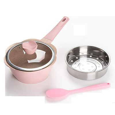 GDBIJFKF Cookware Set Kitchen Pots Soup & Stock Baby Food Supplement Milk Pot Maifan Stone Non-Stick Cooking Children Small