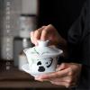 300ml/10oz ceramic hand-painted Panda Bowl Covered Kung Fu Tea Set-Zhubao 'an- view 4