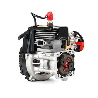 36cc Single Cylinder 2-Stroke Double Piston Ring High Torque Forced Air Cooling Engine Model with Hand Pull Start for 1/5 Scale RC Car, STEM Learning & Physical Experiment Demonstration for Adults