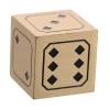 Healeved Vintage Six-Sided Solid Brass Dice for Role Playing and Tabletop Gaming, Hand Polished with Smooth Edges, Antique Gold Design Supporting Genuine Outcomes and Distinct Sound view 1