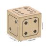 Healeved Vintage Six-Sided Solid Brass Dice for Role Playing and Tabletop Gaming, Hand Polished with Smooth Edges, Antique Gold Design Supporting Genuine Outcomes and Distinct Sound view 2