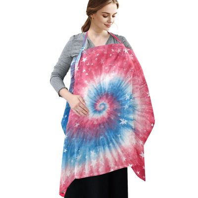Tie Dye Star Muslin Nursing Cover for Breastfeeding