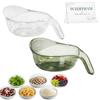 Rice Rinsing Bowl with Strainer and Handle, Multifunctional Kitchen Washing Bowl, Bpa-Free Clear Rice Rinser Colander for Grains, Quinoa, Fruits and Vegetables, Fine-Hole Drainer Basket view 1
