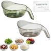 Rice Rinsing Bowl with Strainer and Handle, Multifunctional Kitchen Washing Bowl, Bpa-Free Clear Rice Rinser Colander for Grains, Quinoa, Fruits and Vegetables, Fine-Hole Drainer Basket view 1