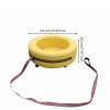 Simhoa Children Training Scooter Sit-on Pull Wagon Ride Vehicle with Soft PU Cushion Full Rotation Wheels and Suitable for Classroom use Teamwork Coordination Games, Yellow view 3