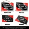 Outdoor Garden Flag Notice Remember To Put On Lab Coat, Shoe Covers Tin Sign Small Summer Garden Flag Yard Art view 3