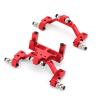 FashionCha Children Rc Vehicle Rc Car Servo Bracket Aluminum Alloy Steering Link Mount Metal Shock Absorber Bracket Custom Build Component Suitable for Advanced Control Crawling Adventures, Red view 1