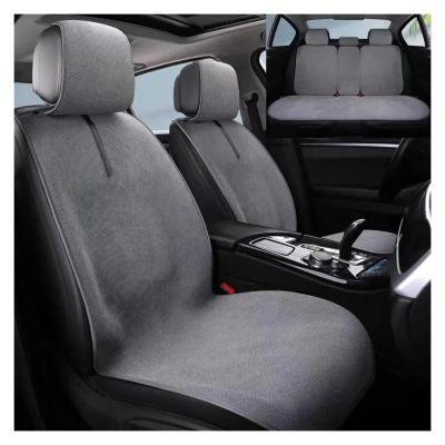 LYBCEOUF Universal Linen Car Seat Cover Four Season Auto Flax Comfortable Breathable Anti-Slip Stable Covers Car Seat Protection