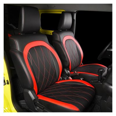 LYBCEOUF Car Seat Cover Fully Surround Pad PU Cushion Modified Water Proof Interior Accessories Compatible with Suzuki JIMNY Jb64 Jb74