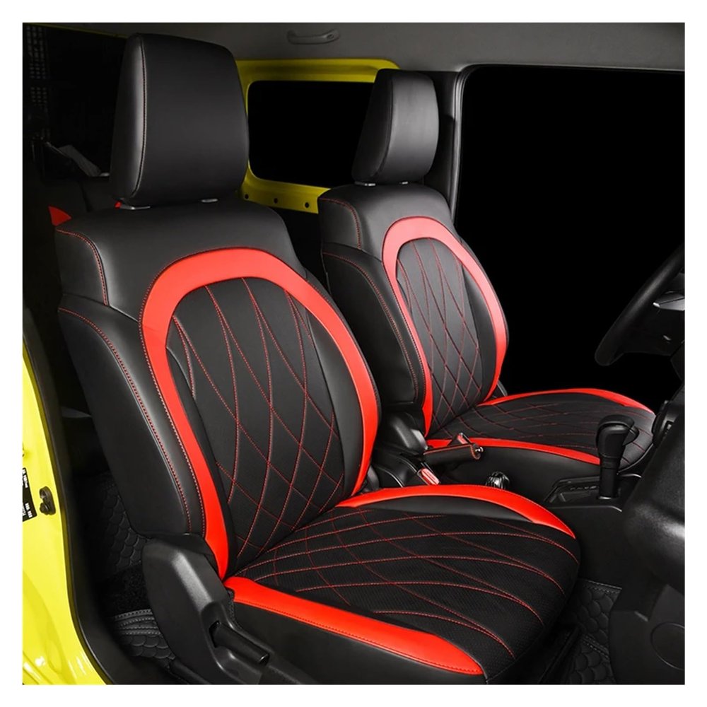 LYBCEOUF Car Seat Cover Fully Surround Pad PU Cushion Modified Water Proof Interior Accessories Compatible with Suzuki JIMNY Jb64 Jb74