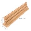 KALLORY Wooden Playing Card Rack Tray for Stable Card Organization and Space-Saving Display Natural Wood Grain Material Suitable for Poker Games and Living Rooms 1pcs Non-Slip Holder view 2