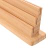 KALLORY Wooden Playing Card Rack Tray for Stable Card Organization and Space-Saving Display Natural Wood Grain Material Suitable for Poker Games and Living Rooms 1pcs Non-Slip Holder view 3