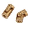 ToysCentral Basics 2pcs Universal Joint Motor Connector Durable Brass Shaft Coupling for DIY Model Cars 3 * 3mm view 3