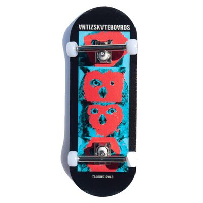 LC Boards X ANTIZ 98X34 Complete Talking Owls Graphic Foam Grip Tape
