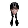 Sdlnklm Female Doll Head Headpiece Action Figure Character Accessory Dynamic Styling Creative Feature Suitable for Collector Displays Custom Projects Shelf Arrangement, Black Braids with Bangs view 1