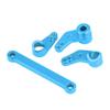 LKHUYA Aluminium Alloy Steering Servo Saver Complete for FS 53633/51805 / 51806 1/10 Scale RC Car, CNC Machined, Anodized Outer Layer, Blue (532007B) view 4
