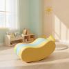 predolo Rocking Boat Wooden Rocking Toy with Padded Seat Bright for Daycare view 4