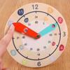 ZQsmgs Wooden Teaching Clock, 12 & 24 Hour Time Learning Model view 3