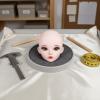 Amagogo Doll Figure Ball-Jointed Doll Articulated Body Collectible Customizable DIY Makeup Face-Up Practice Rubber Suitable for Gift Giving Artistic, Jiaojiao Makeup Head view 4