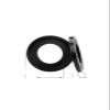 M2 M2.5 M3 M4 M5 M6 M8 M10 M12 M14 M16 M18 M20 Black Nylon Plastic Flat Washer Plane Spacer Insulation Seals Gasket Ring view 3