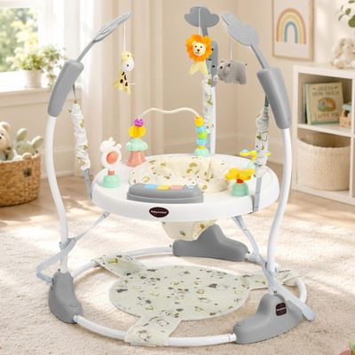 TODEFULL Baby Activity Center, 3-in-1 Baby Jumper Activity Play Center