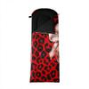 Cute Pink Bow Sleeping Bag for Kids Red Leopard Print Backpacking Coquette Bow Girly Wearable Camping Blanket for Hiking Outdoor Travel Hunting Aesthetic Cheetah Print Sleep Bag view 3