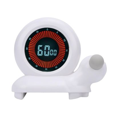 Aramox Cute Snail Visual Timer Countdown Clock with Electronic Components for Kids Study Home Classroom Learning Time Management 112x48.5x93mm