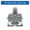 Rectangular Heavy Duty Connector HDC-HE-16-5 Waterproof Aviation Industry 16 core Connector Socket with Cover 500V 16A view 2