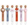 Personalized Pacifier Clip with Name Embroidered Cotton Paci Holder view 1