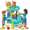 Linkowin Kids Flower Water Sand Table for Toddlers, 2 Tier Kids Outdoor Water Sand Play Table Toys, Splash Sensory Table for Summer Beach Activity Party for Boys Girls (Age 3+) view 1