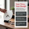 JUMPLAWN Wooden Blank Wall Clock Face for Crafts, Unfinished Smooth Wood Surface with Visible Grain, for Painting and Decoupage, for s Room or Classroom Craft Lessons view 3