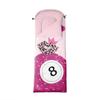 jejeloiu Lucky 8 Ball Kids Sleeping Bag for Girls Boys Lips Stars Bows Print Camping Sleeping Bags in Warm Cold Weather Waterproof Portable with Compression Sack Pink Glitter Portable Camping Gear view 4