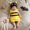 Ayalinggo Baby Dinosaur Costume Boy Girl Cute Halloween Animal Fuzzy Cosplay Outfits (Yellow Bee, 12-18 Months) view 2