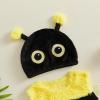 Ayalinggo Baby Dinosaur Costume Boy Girl Cute Halloween Animal Fuzzy Cosplay Outfits (Yellow Bee, 12-18 Months) view 4
