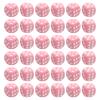 JEWEDECO 100pcs Pink Acrylic Mini Dice Set Round Corners for Gaming and Math Learning, Versatile Use in Bars and Social Settings, Safe and Stylish Table Game Accessories view 1