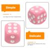 JEWEDECO 100pcs Pink Acrylic Mini Dice Set Round Corners for Gaming and Math Learning, Versatile Use in Bars and Social Settings, Safe and Stylish Table Game Accessories view 3