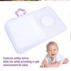 Rengue Baby Photo Album Soft Polyester Baby Memory Book Holds 17 4x6 Photos with Safe Mirror Heart Pattern Cover for Newborns Toddlers Nursery Keepsake view 4