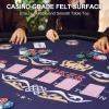 REAHOISY 48" Foldable Poker Table for 8 Players, Portable Texas Holdem view 3