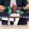 REAHOISY 48" Foldable Poker Table for 8 Players, Portable Texas Holdem view 4
