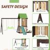 HOMMOW 7 in 1 Outdoor Wooden Swing Set for Kids 0.5-12 Years view 4