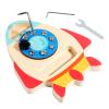 ZQsmgs Wooden Rocket Screw Driver Board Toy, Fine Motor Skill Toy view 1