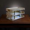 kowaku 1:64 Parking Building Model Realistic Parking Garage Model Openexterior Facility 3 Layer for Collectors, Hobbyists, Showcase, Shelf, Japanese Parking Garage Scene C view 3