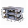 kowaku 1:64 Parking Building Model Realistic Parking Garage Model Openexterior Facility 3 Layer for Collectors, Hobbyists, Showcase, Shelf, Japanese Parking Garage Scene C view 4